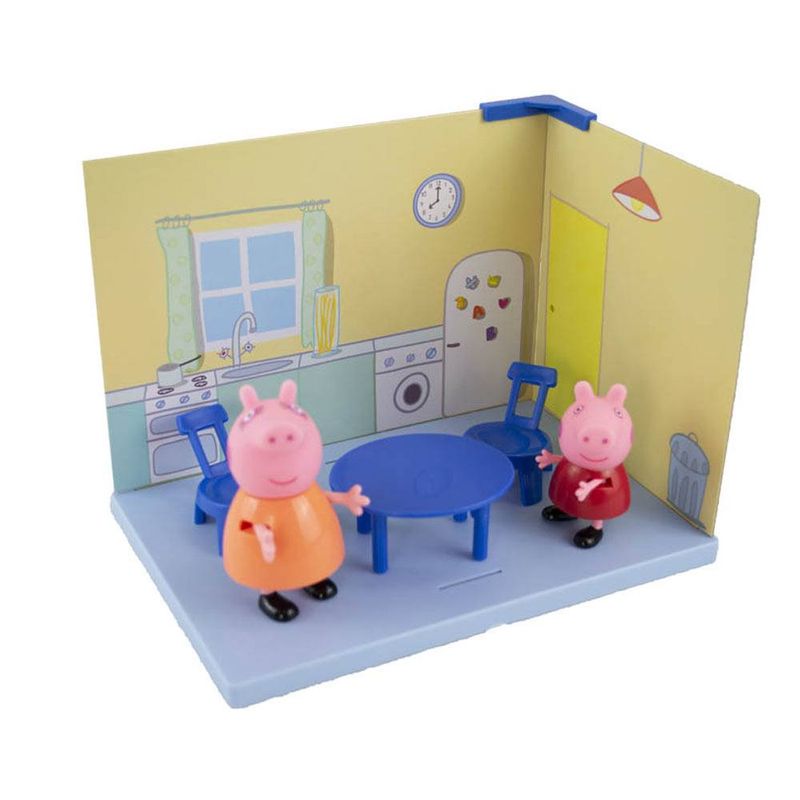 Playset com Mini Figuras - Casa da Peppa - Cozinha - Peppa Pig - Sunny -  superlegalbrinquedos